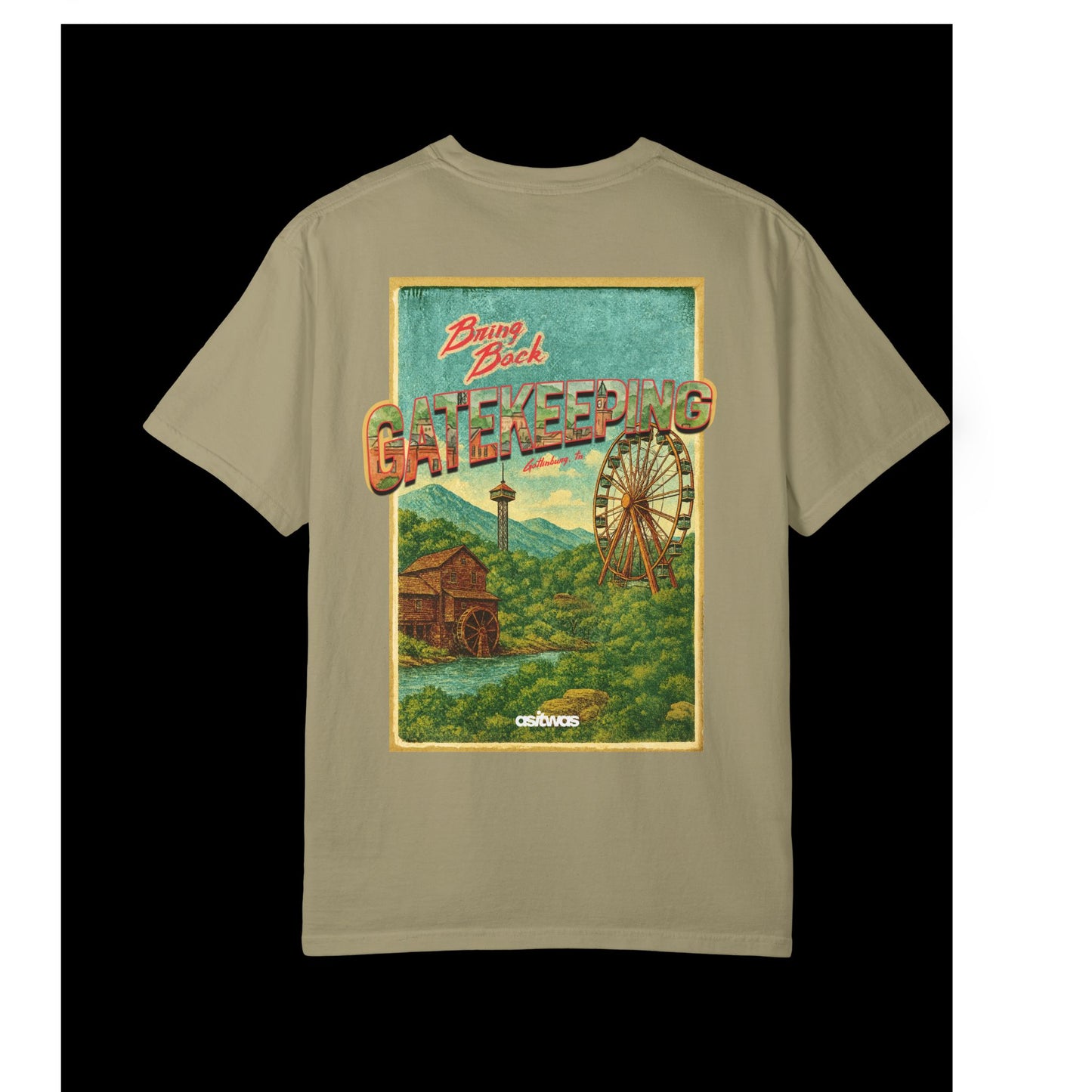 BRING BACK GATEKEEPING - GATLINBURG POSTCARD