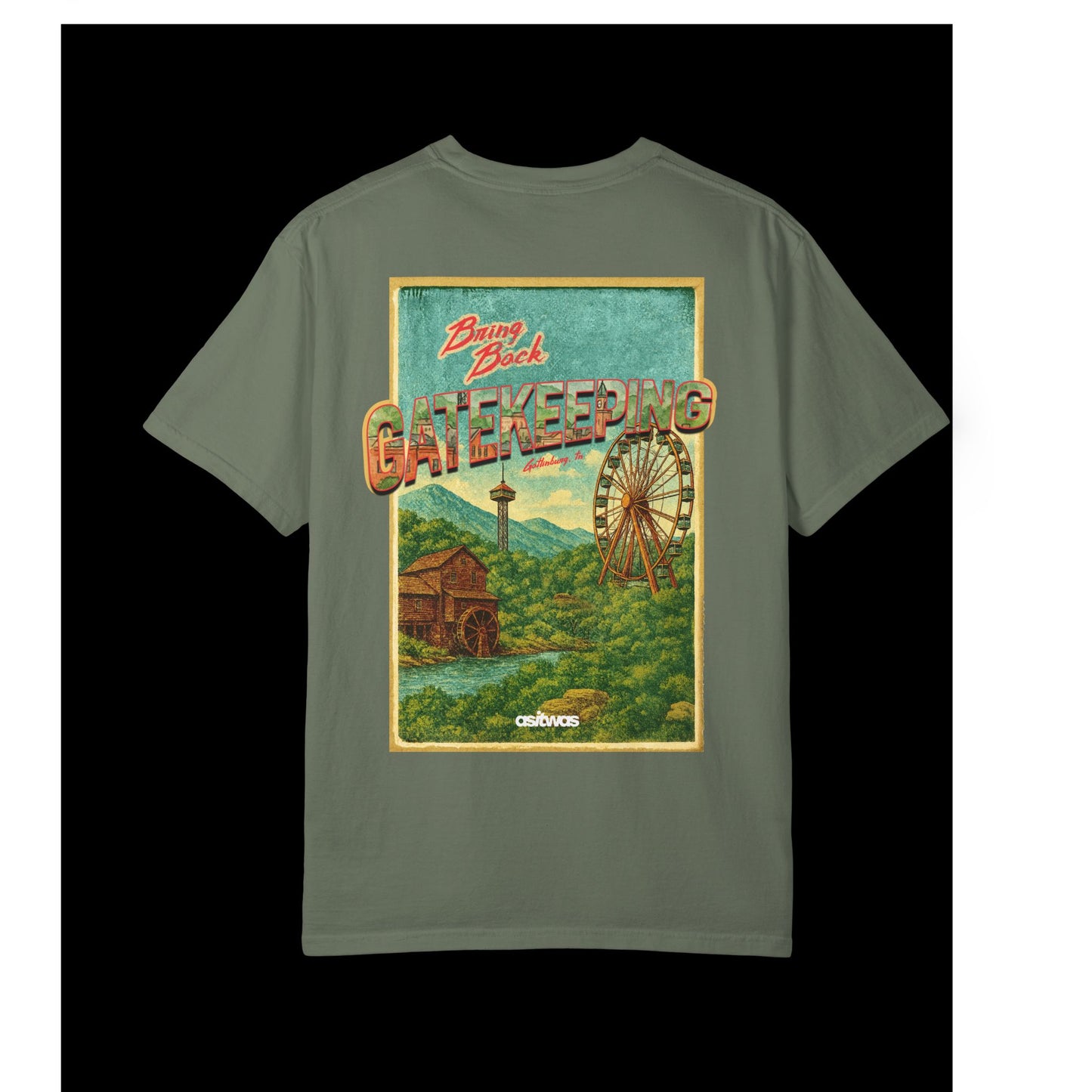 BRING BACK GATEKEEPING - GATLINBURG POSTCARD