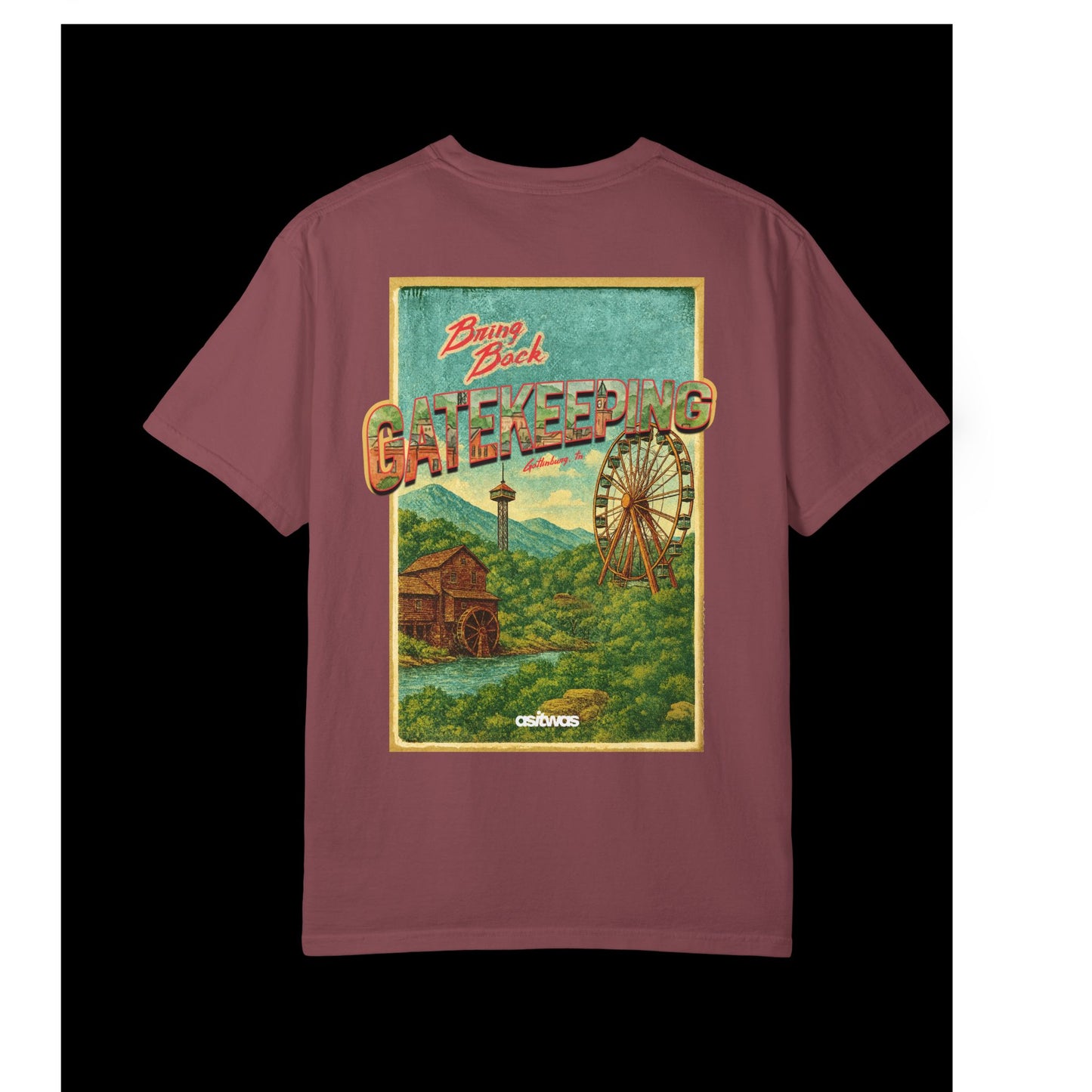 BRING BACK GATEKEEPING - GATLINBURG POSTCARD