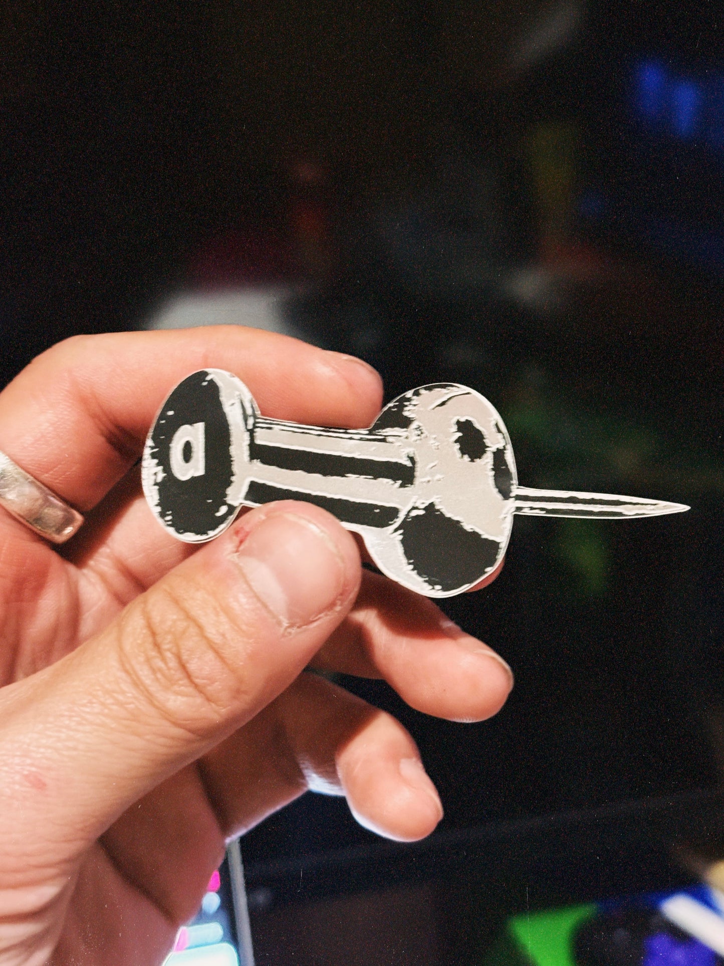 Pin Chrome Sticker